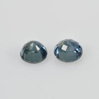 4.3 mm Natural Blue Sapphire Loose Pair Gemstone Round Cut - Thai Gems Export Ltd.