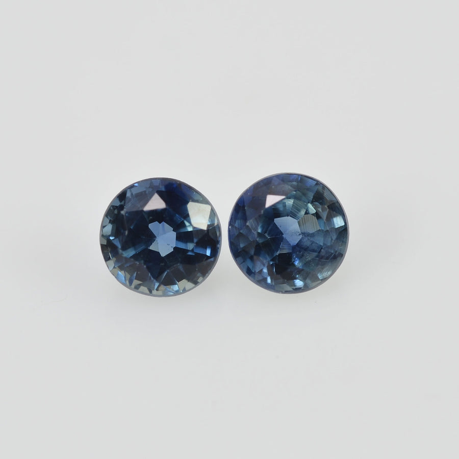 4.00 mm Natural Blue Sapphire Loose Pair Gemstone Round Cut - Thai Gems Export Ltd.