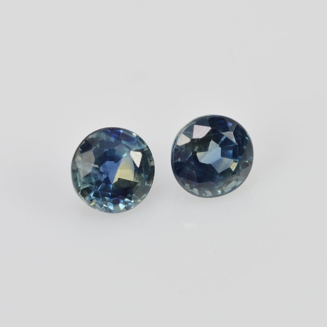 4.00 mm Natural Blue Sapphire Loose Pair Gemstone Round Cut