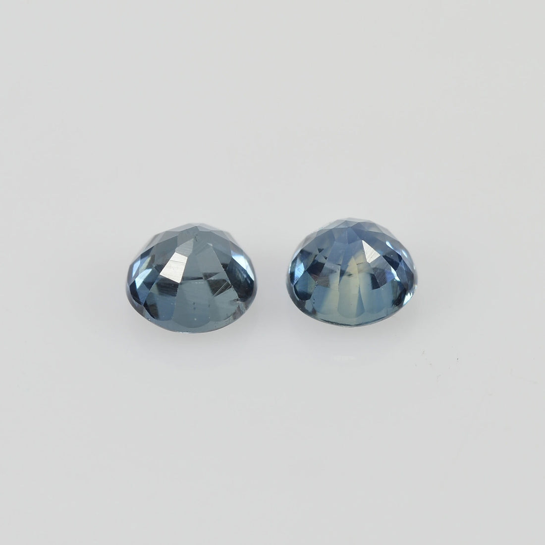 4.00 mm Natural Blue Sapphire Loose Pair Gemstone Round Cut