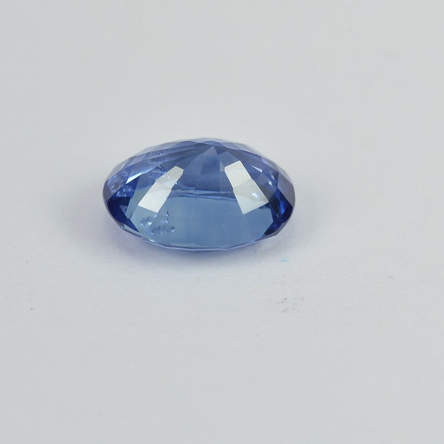 1.30 cts Unheated Natural Blue Sapphire Loose Gemstone Oval Cut Certified