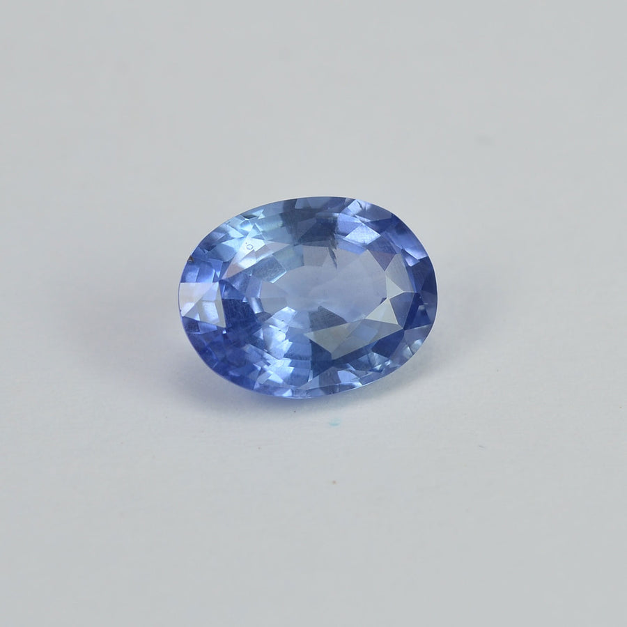 1.08 cts Unheated Natural Blue Sapphire Loose Gemstone Oval Cut Certified