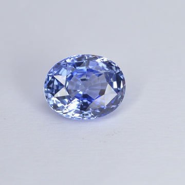 1.45 cts Unheated Natural Blue Sapphire Loose Gemstone Oval Cut Certified