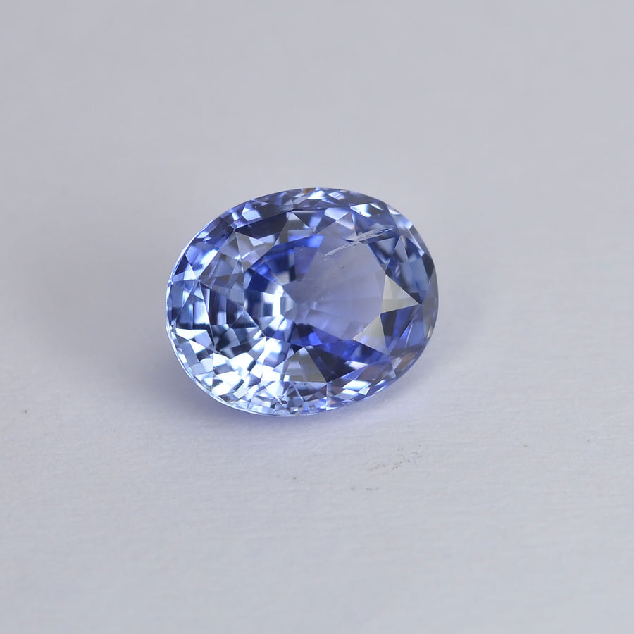 1.45 cts Unheated Natural Blue Sapphire Loose Gemstone Oval Cut Certified