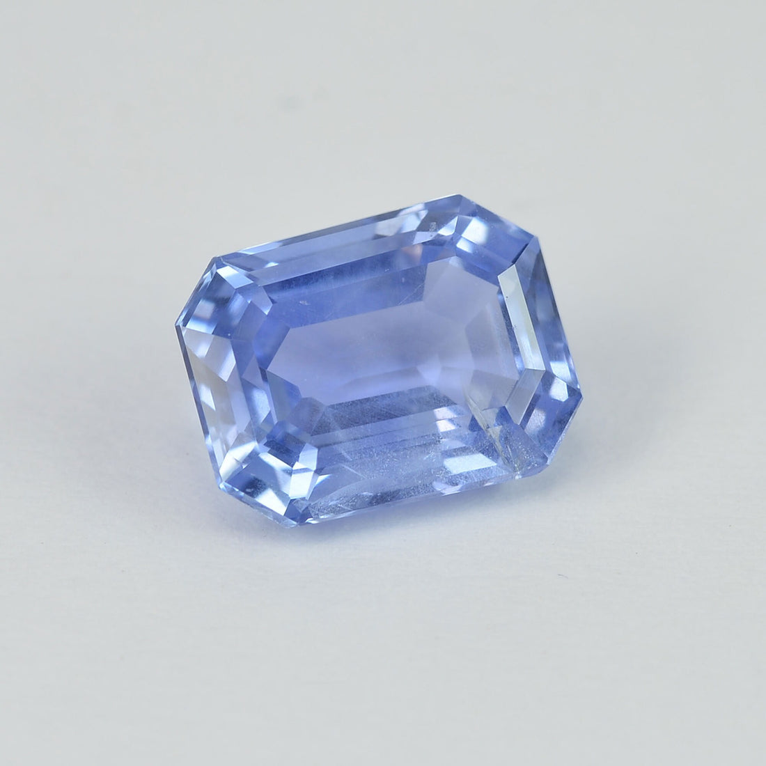 2.38 cts Unheated Natural Blue Sapphire Loose Gemstone Emerald Cut Certified