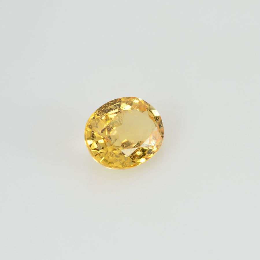 0.80 cts Natural Yellow Sapphire Loose Gemstone Oval Cut