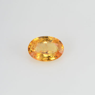 0.95 cts Natural Orange Sapphire Loose Gemstone Oval Cut