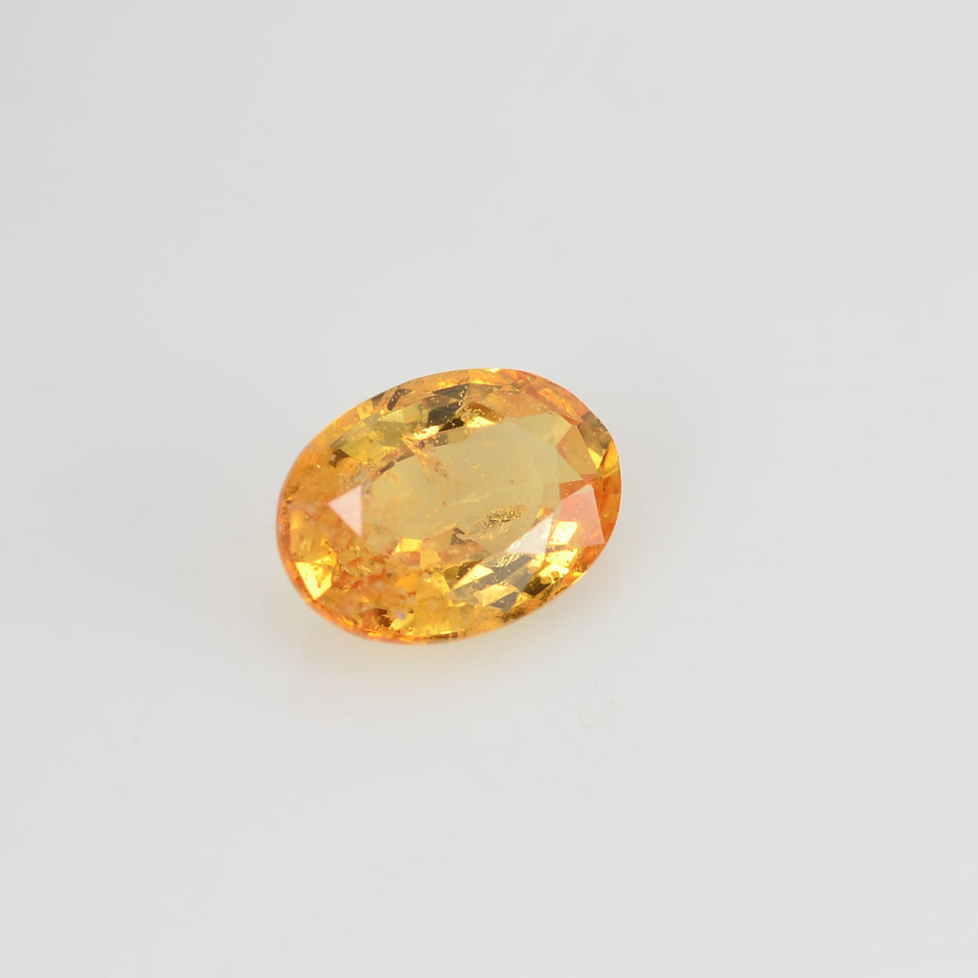 0.95 cts Natural Orange Sapphire Loose Gemstone Oval Cut