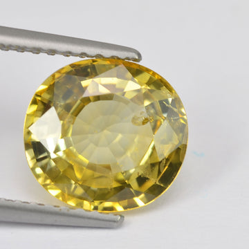2.99 cts Natural Yellow Sapphire Loose Gemstone Oval Cut