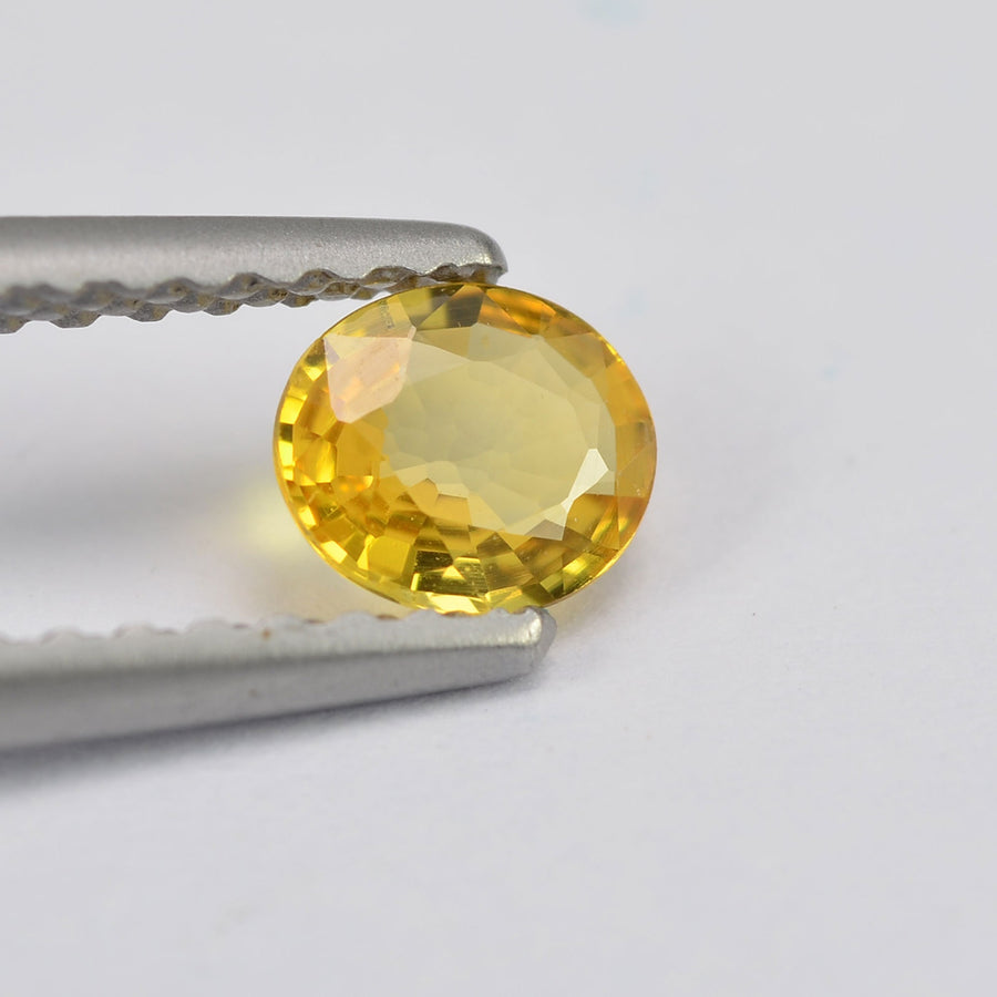 0.26 cts Natural Yellow Sapphire Loose Gemstone Oval Cut