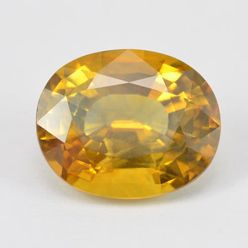 3.62 cts Natural Bi-color Sapphire Loose Gemstone Oval Cut