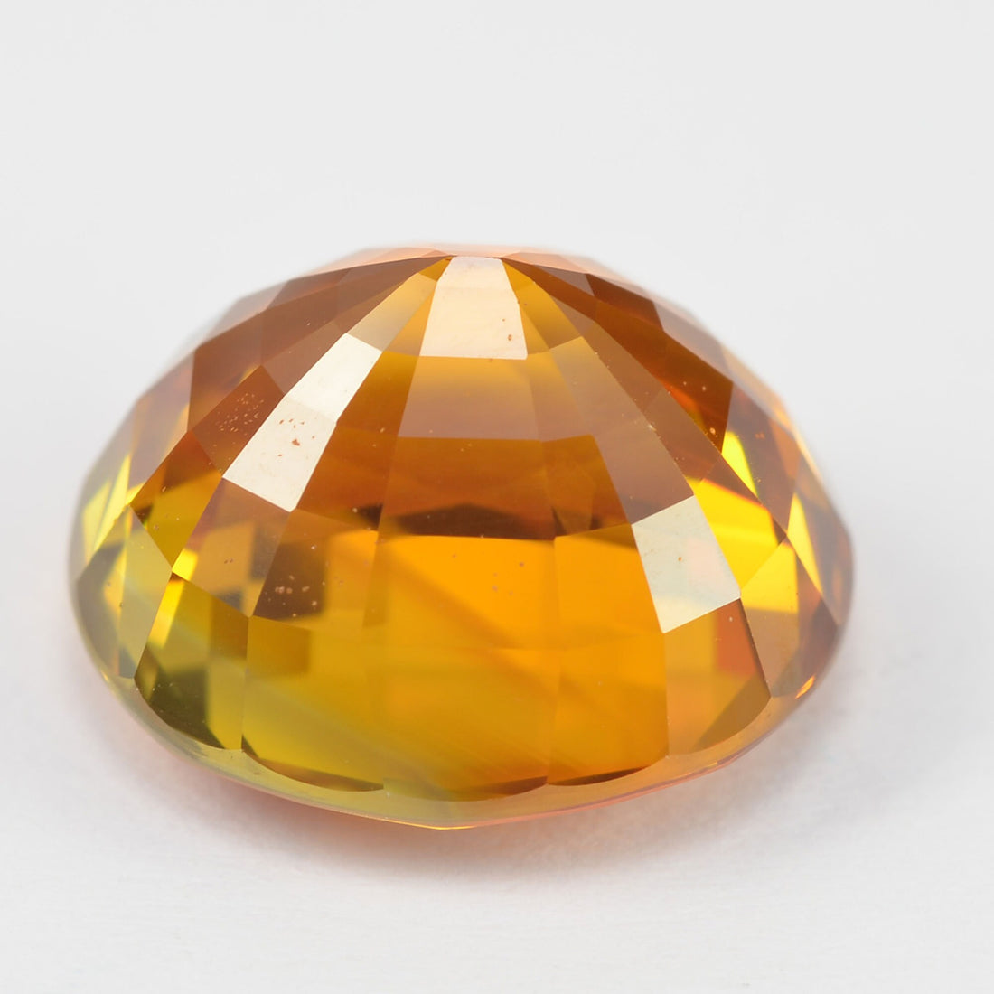 8.73 cts Natural Orange Sapphire Loose Gemstone Oval Cut