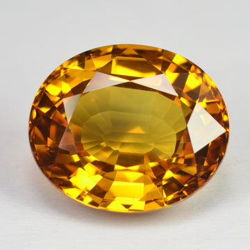 6.86 cts Natural Yellow Sapphire Loose Gemstone Oval Cut