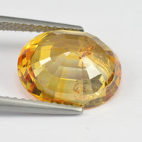 5.36 cts Natural Yellow Sapphire Loose Gemstone Oval Cut