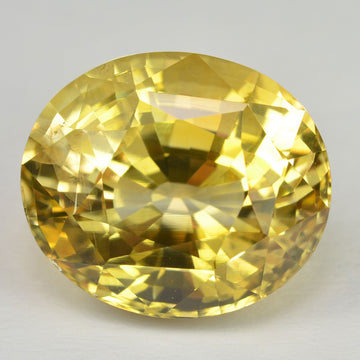 8.84 cts Natural Yellow Sapphire Loose Gemstone Oval Cut