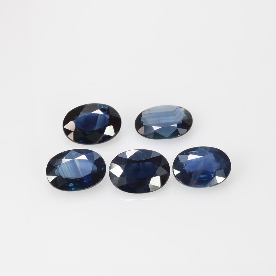 7x5 Natural Calibrated Sri Lanka Blue Sapphire Loose Gemstone Oval Cut