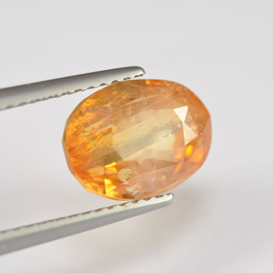 4.94 cts Natural Yellow Sapphire Loose Gemstone Oval Cut
