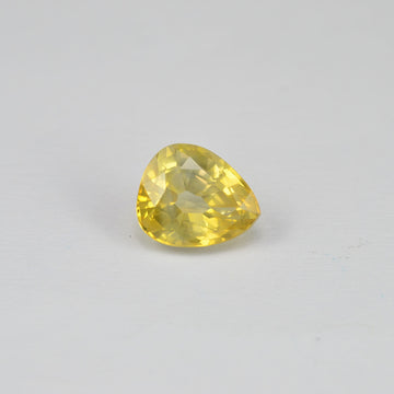 1.29 cts Natural Yellow Sapphire Loose Gemstone Pear Cut