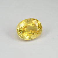4.30 cts Natural Yellow Sapphire Loose Gemstone Oval Cut