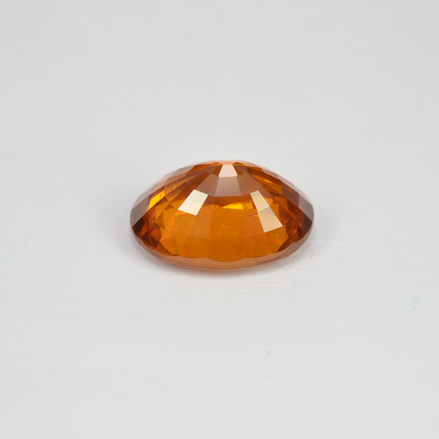 3.41 cts Natural Orange Sapphire Loose Gemstone Oval Cut