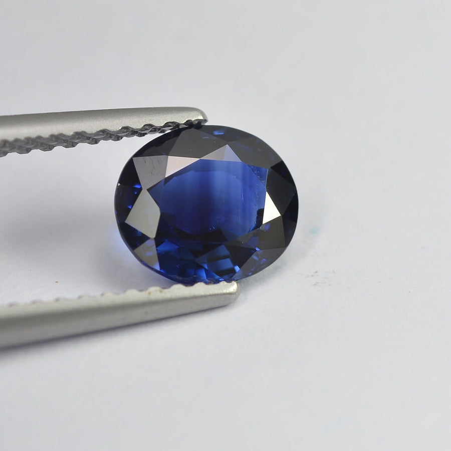 1.08 cts Natural Blue Sapphire Loose Gemstone Oval Cut Certified