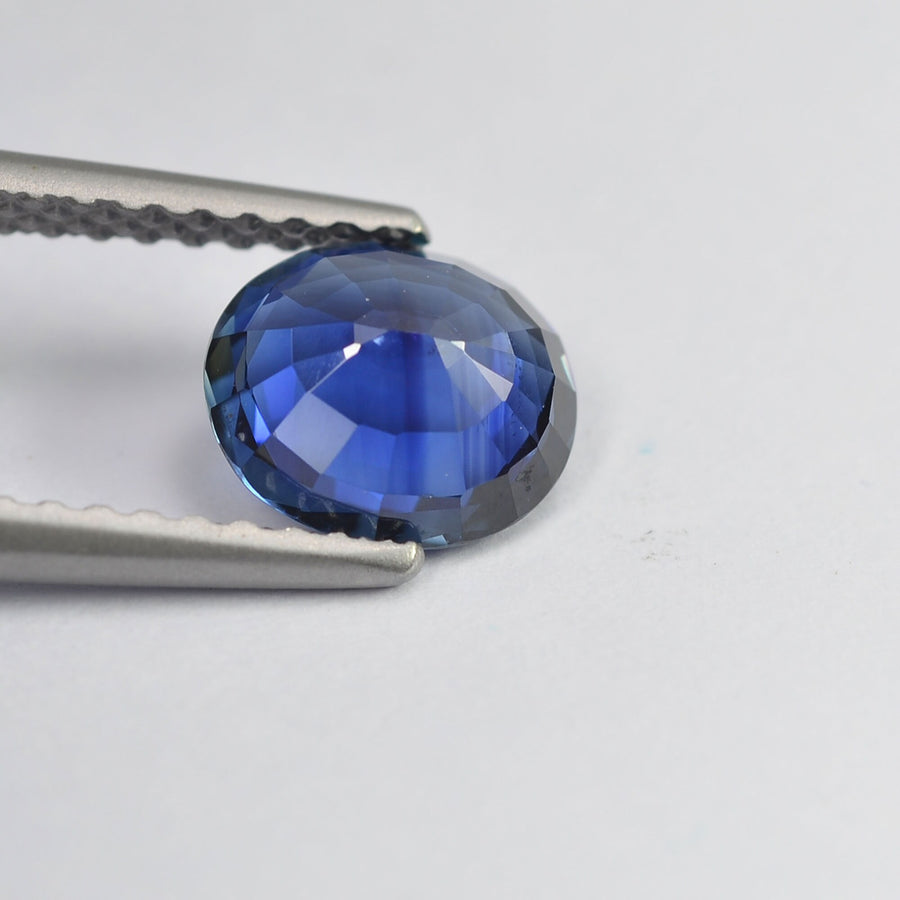 1.08 cts Natural Blue Sapphire Loose Gemstone Oval Cut Certified