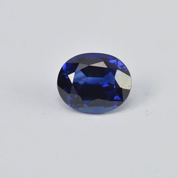 1.24 cts Natural Blue Sapphire Loose Gemstone Oval Cut Certified