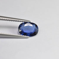 1.14 cts Natural Blue Sapphire Loose Gemstone Oval Cut Certified