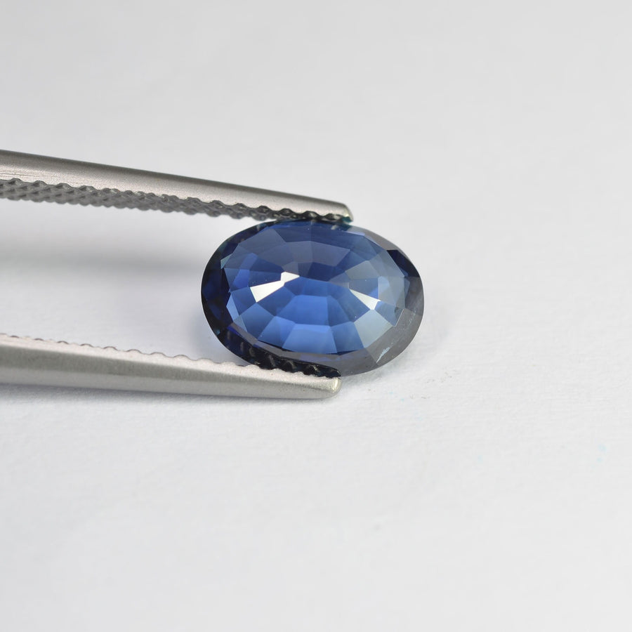1.29 cts Natural Blue Sapphire Loose Gemstone Oval Cut Certified