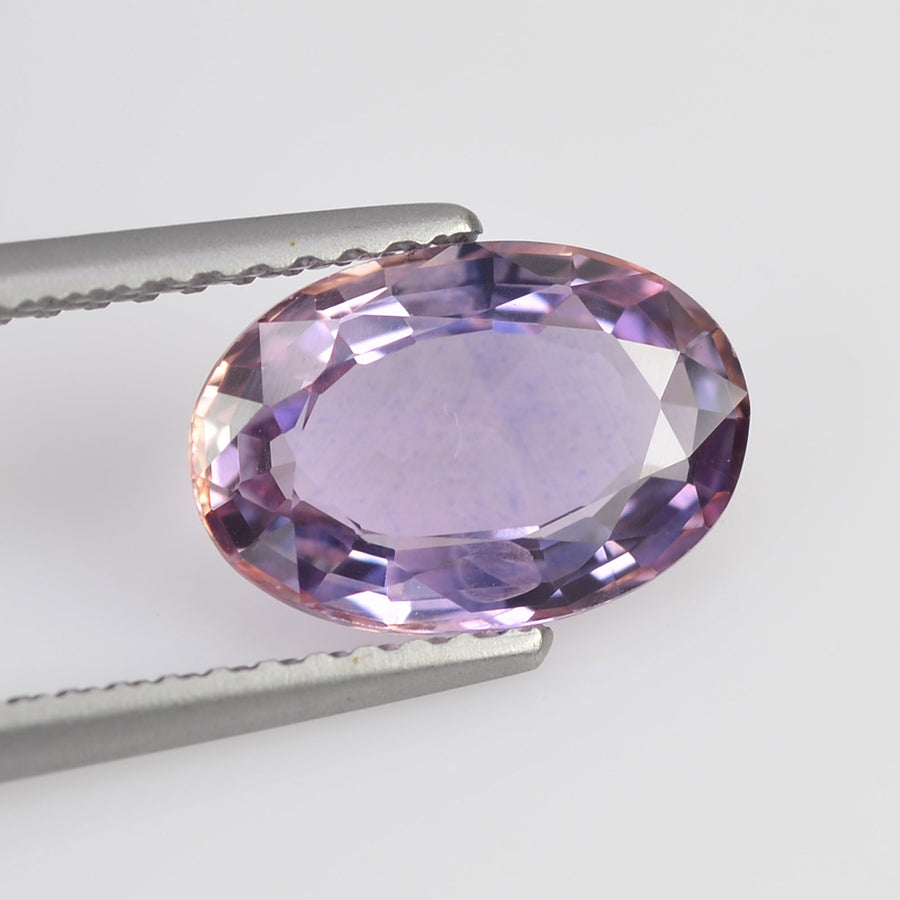 2.07 cts Natural Fancy Peach Blue Sapphire Loose Gemstone oval Cut - Thai Gems Export Ltd.