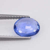 1.43 cts Unheated Natural Blue Sapphire Loose Gemstone Oval Cut Certified