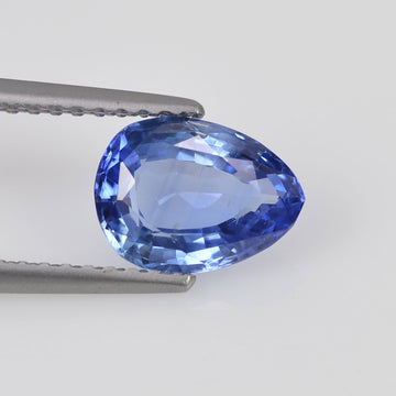 1.52 cts Natural Blue Sapphire Loose Gemstone Pear Cut Certified