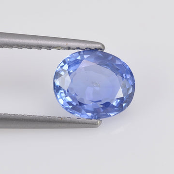 1.54 cts Natural Blue Sapphire Loose Gemstone Oval Cut Certified