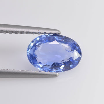 1.34 cts Natural Blue Sapphire Loose Gemstone Oval Cut Certified