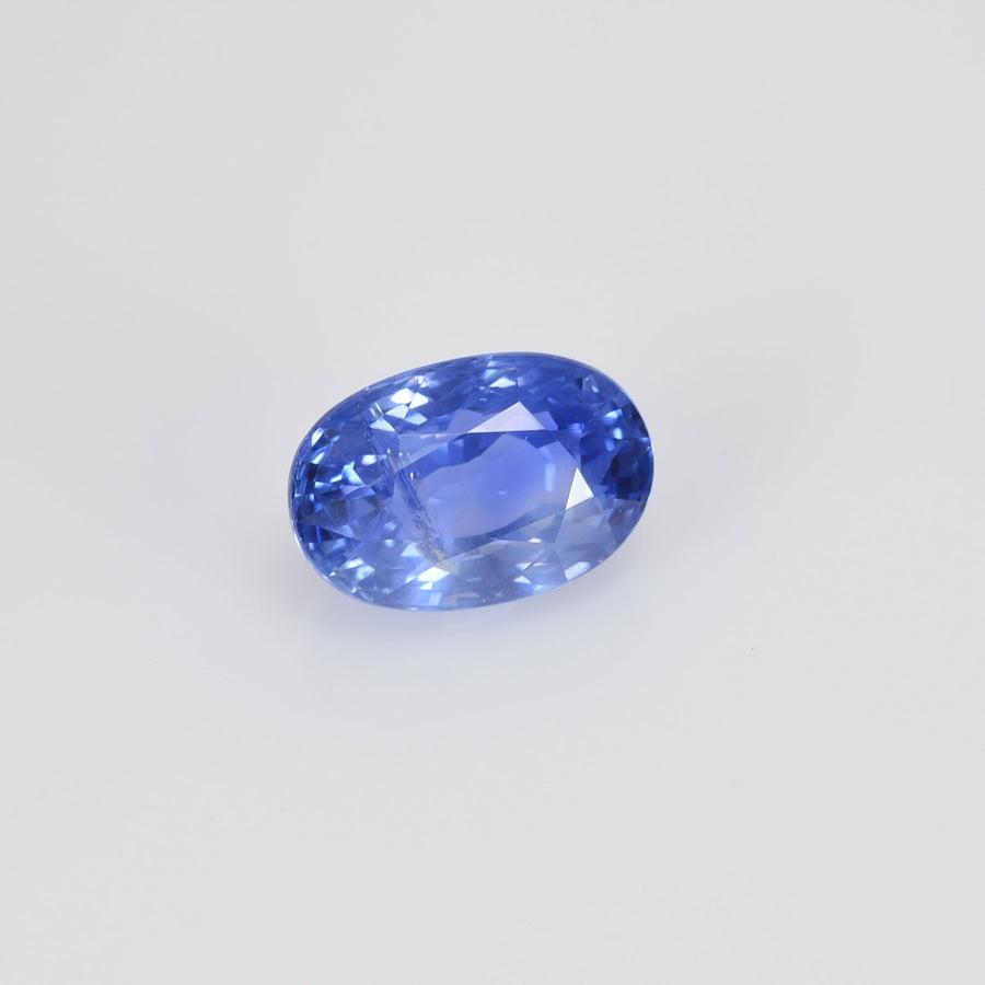 2.98 cts Unheated Natural Blue Sapphire Loose Gemstone Oval Cut Certified