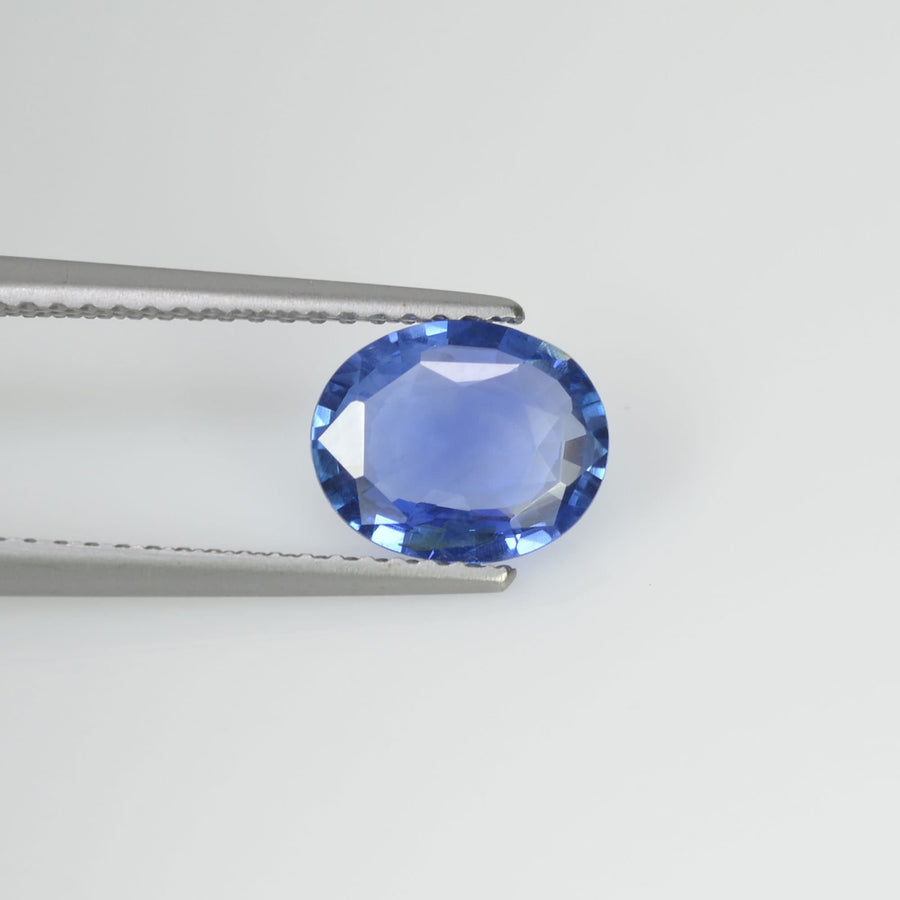 1.45 cts Unheated Natural Blue Sapphire Loose Gemstone Oval Cut Certified