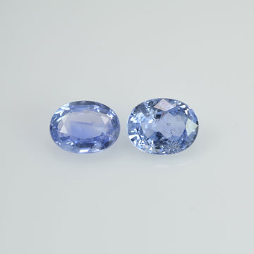 2.27 cts Natural Blue Sapphire Loose Pair Gemstone Oval Cut