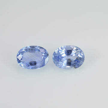 2.59 cts Natural Blue Sapphire Loose Pair Gemstone Oval Cut