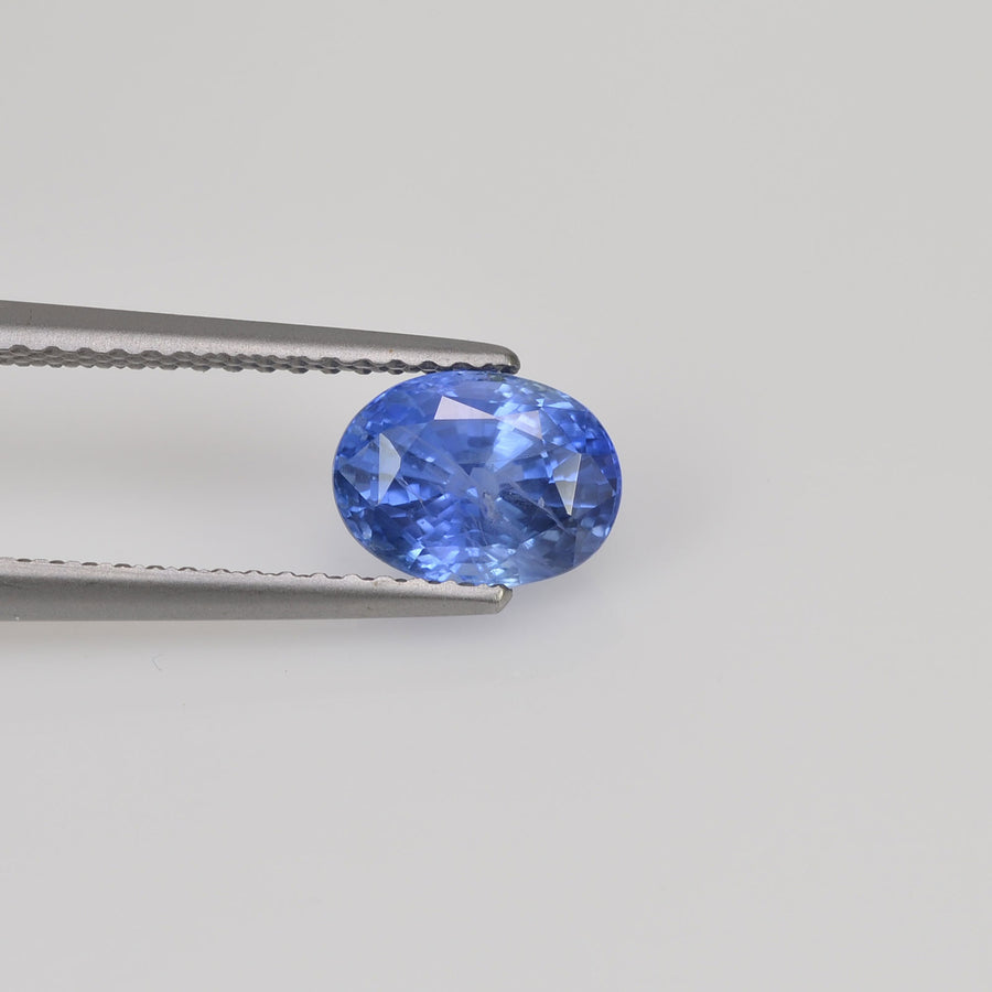 1.80 cts Unheated Natural Blue Sapphire Loose Gemstone Oval Cut Certified