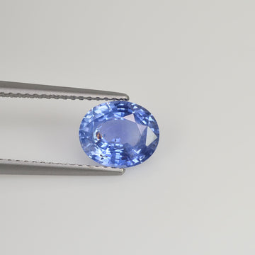 1.97 cts Unheated Natural Blue Sapphire Loose Gemstone Oval Cut Certified
