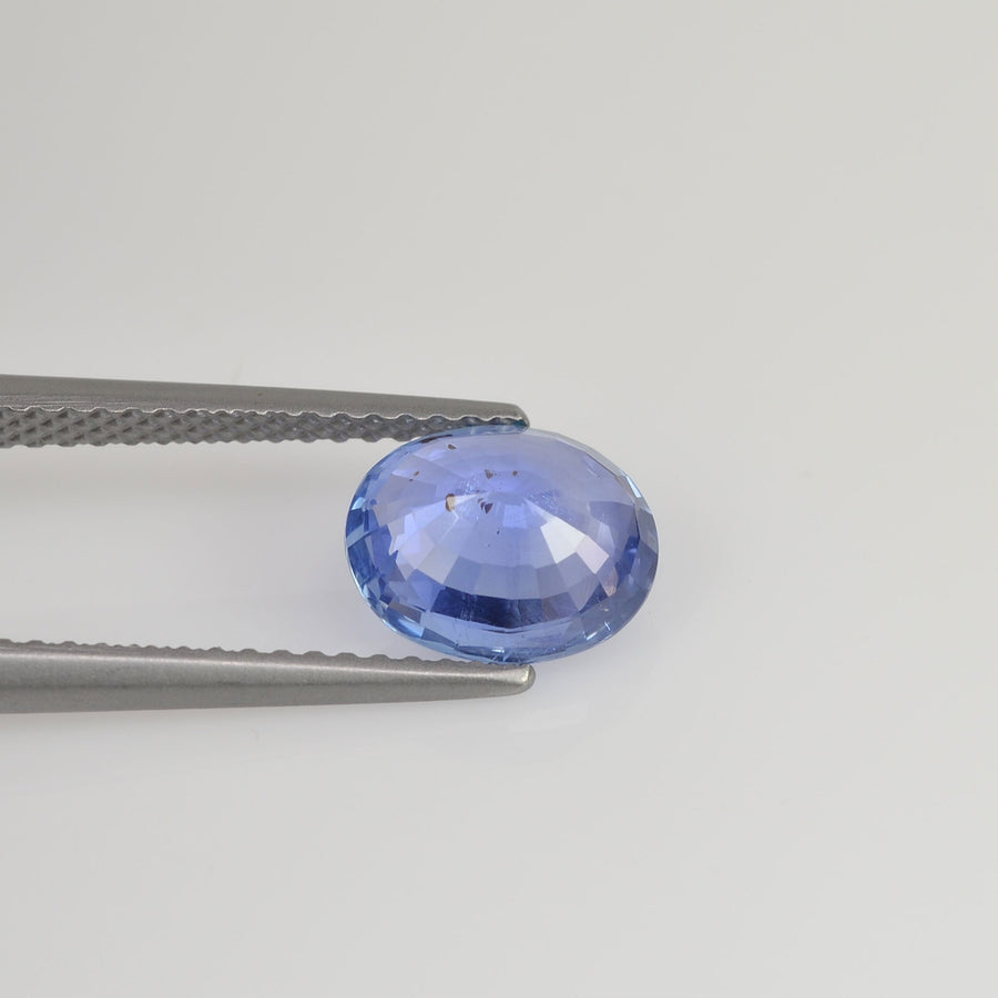 1.97 cts Unheated Natural Blue Sapphire Loose Gemstone Oval Cut Certified