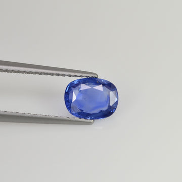 1.45 cts Unheated Natural Blue Sapphire Loose Gemstone Cushion Cut Certified