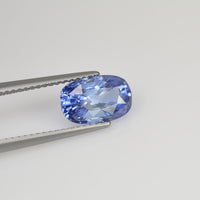 3.07 cts Unheated Natural Blue Sapphire Loose Gemstone Cushion Cut Certified