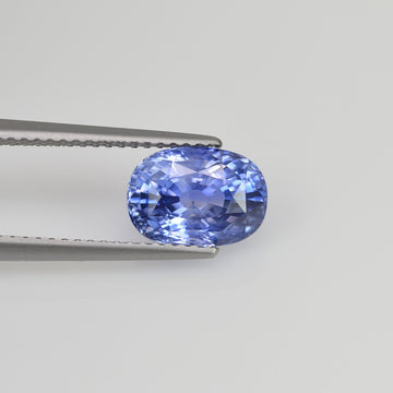 3.19 cts Unheated Natural Blue Sapphire Loose Gemstone Cushion Cut Certified