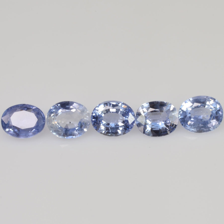 6x5 Natural Calibrated Sri Lanka Blue Sapphire Loose Gemstone Oval Cut