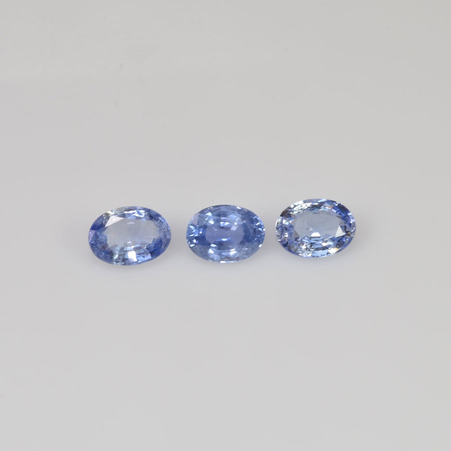 7x5 Natural Calibrated Sri Lanka Blue Sapphire Loose Gemstone Oval Cut