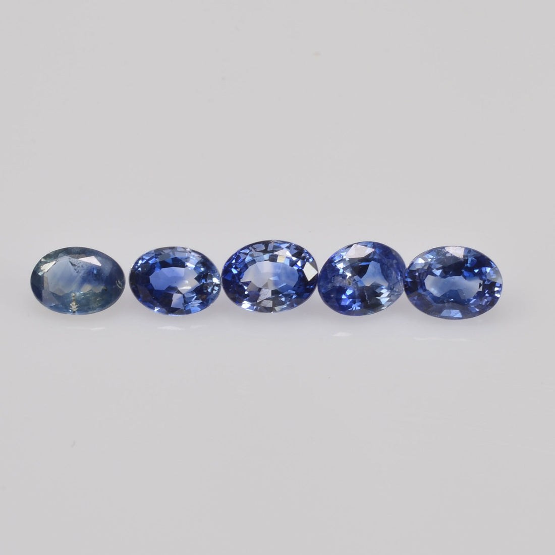 4x3 Natural Calibrated Sri Lanka Blue Sapphire Loose Gemstone Oval Cut
