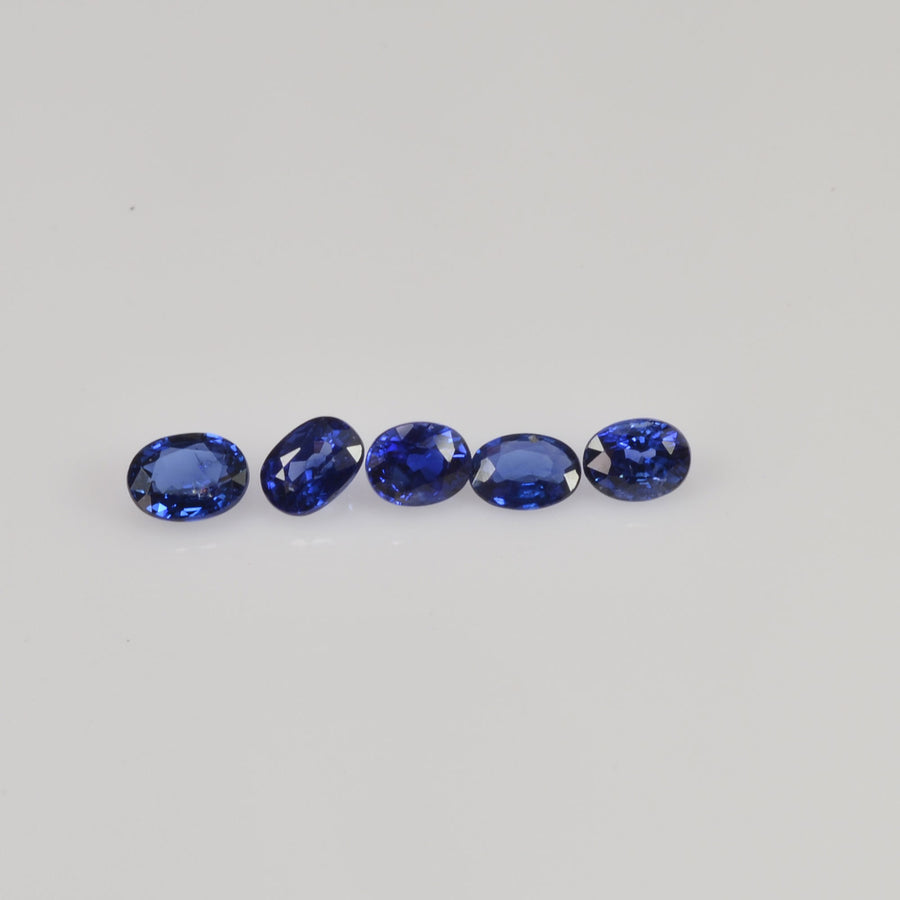 4x3 Natural Calibrated Sri Lanka Blue Sapphire Loose Gemstone Oval Cut