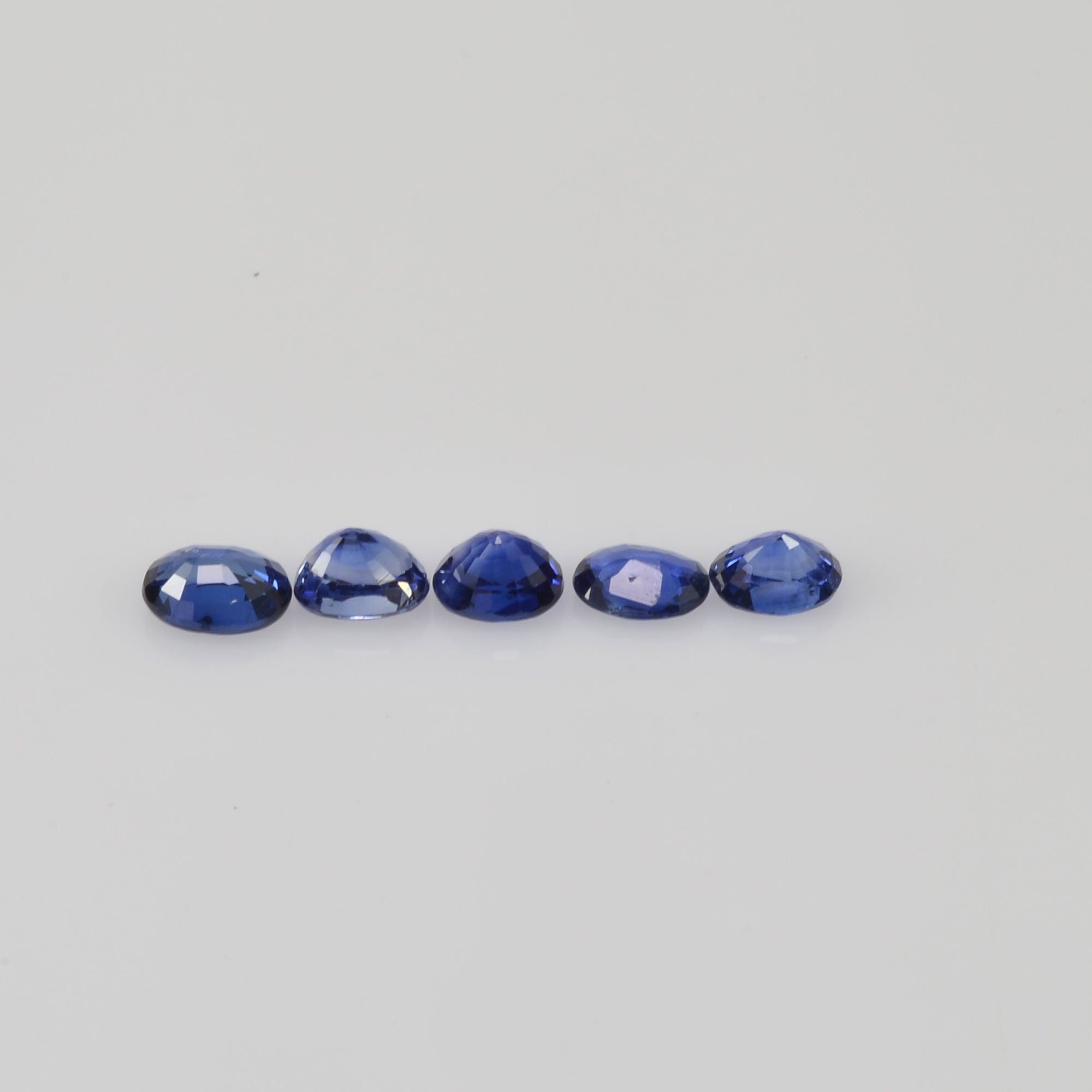 4x3 Natural Calibrated Sri Lanka Blue Sapphire Loose Gemstone Oval Cut ...