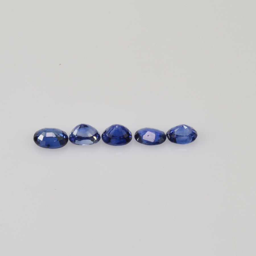 4x3 Natural Calibrated Sri Lanka Blue Sapphire Loose Gemstone Oval Cut